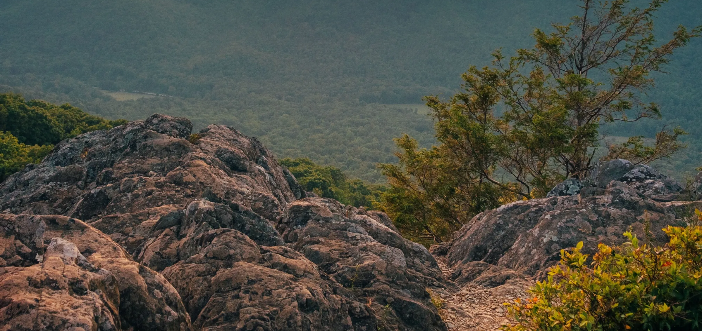 Mountain sunset landscape