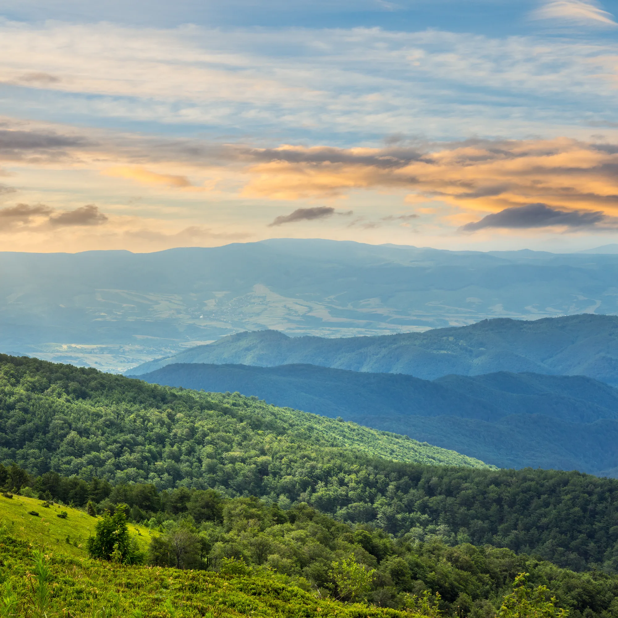 Blue Ridge mountain landscape
